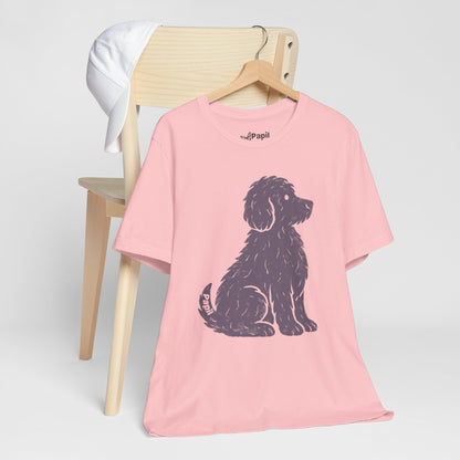 Cute Sitting Puppy Unisex T-Shirt — Whimsical Dog Graphic Tee