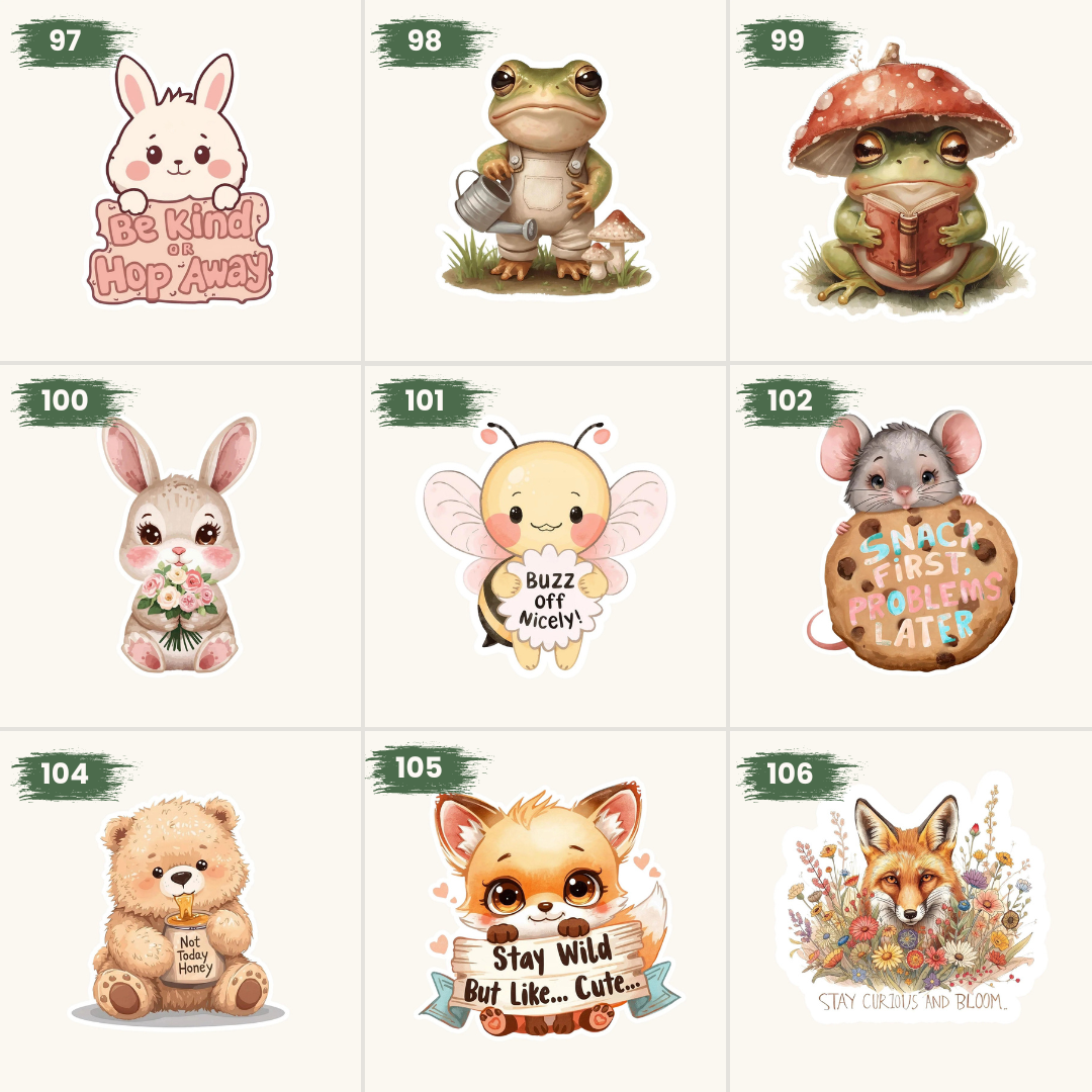 Pick Your 8 Stickers | Any Design | Custom Sticker Set