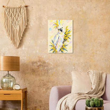 Cockatoo Painted Australian Animal Fine Art Poster