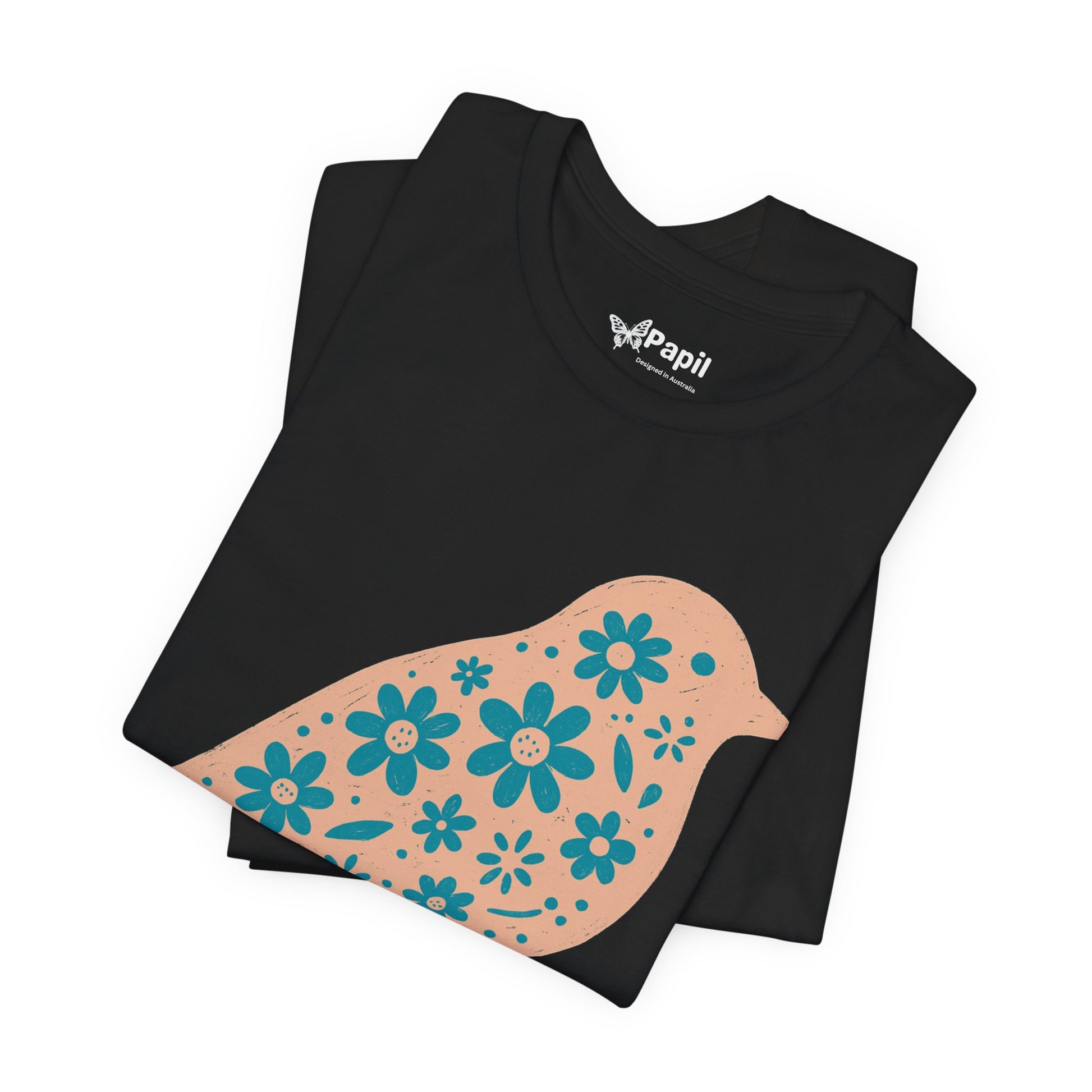 Floral Spring Bird Graphic T-Shirt