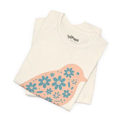 Floral Spring Bird Graphic T-Shirt