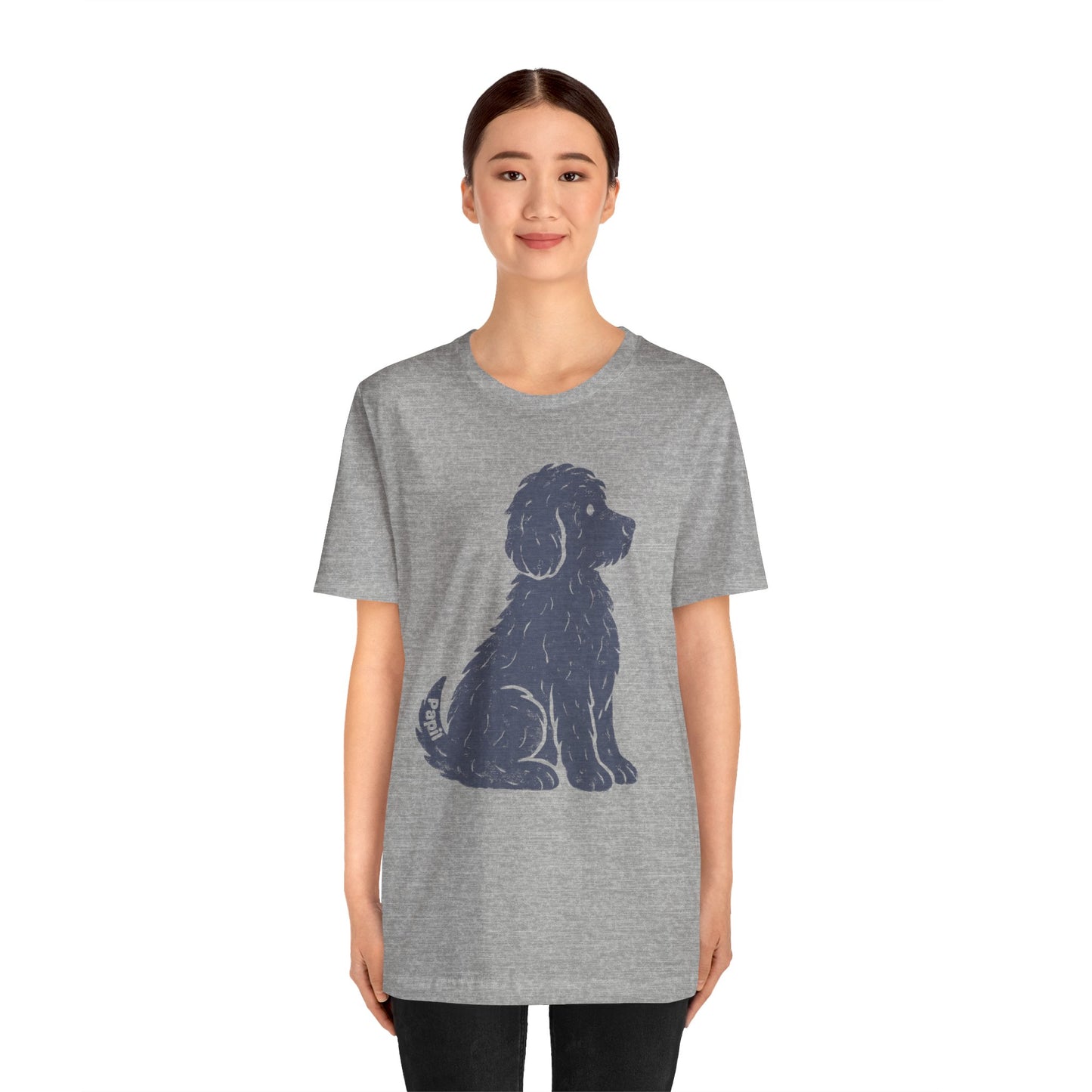 Cute Sitting Puppy Unisex T-Shirt — Whimsical Dog Graphic Tee