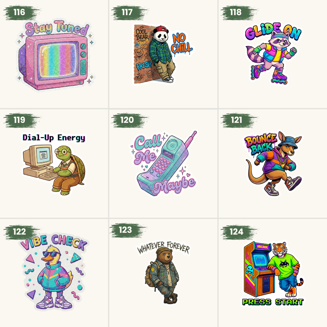 Pick Your 8 Stickers | Any Design | Custom Sticker Set