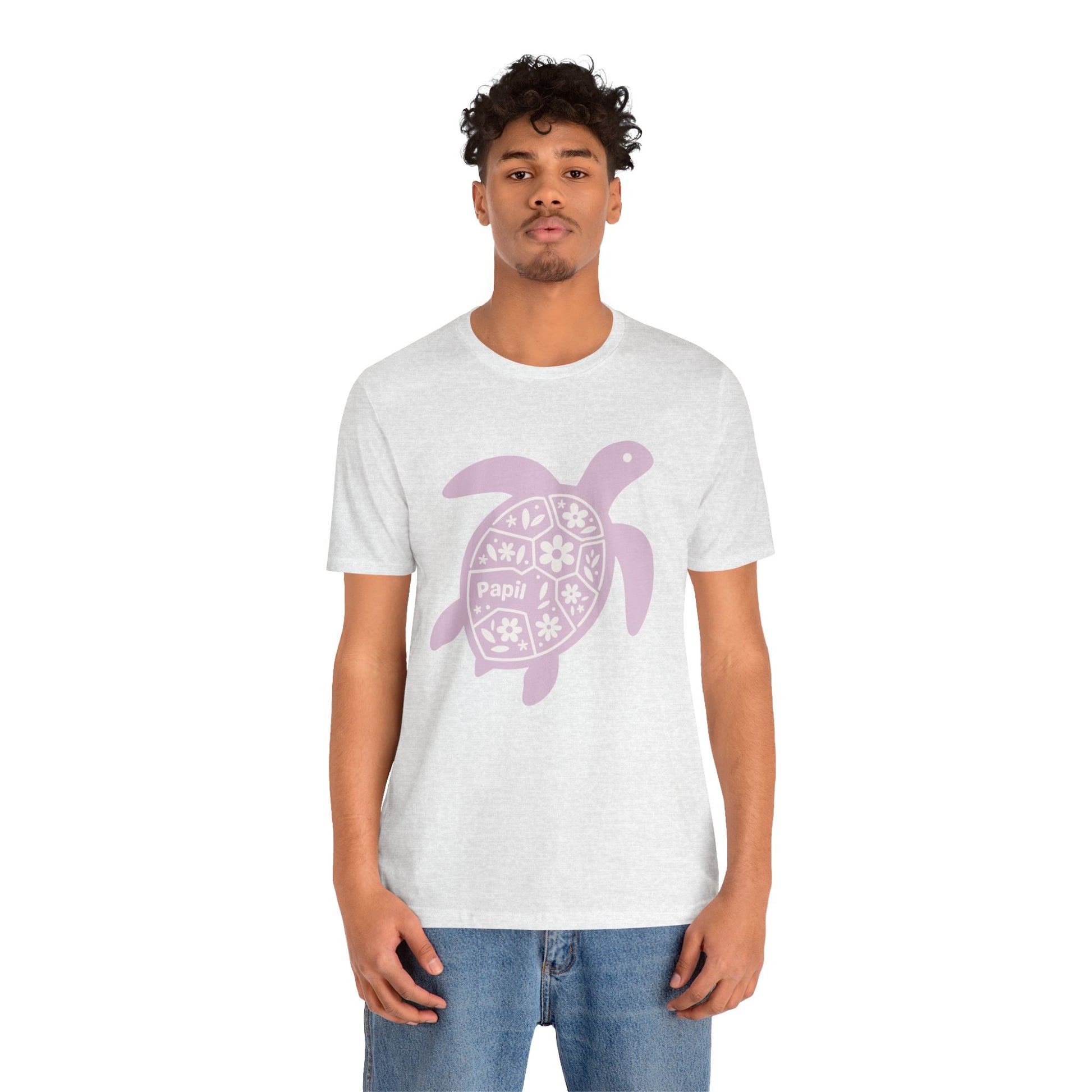 Sea Turtle Graphic Tee — Papil Floral Shell T-Shirt