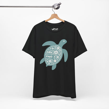 Sea Turtle Graphic Tee — Papil Floral Shell T-Shirt