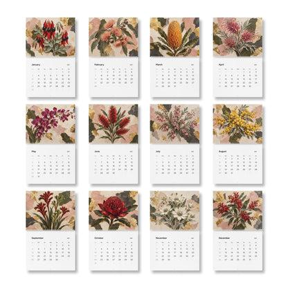 Australian Native Flowers 2027 Wall Calendar – Modern Fine Art Botanical