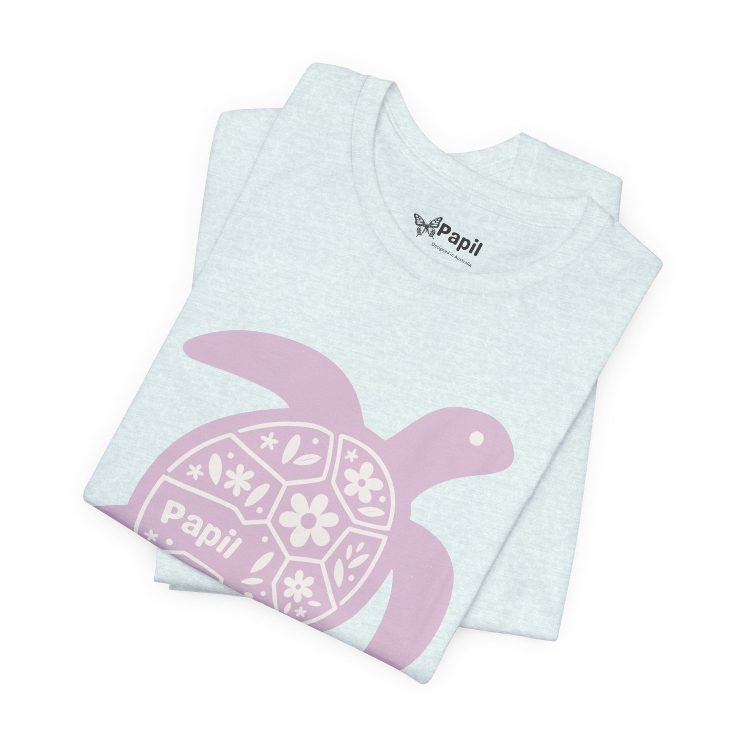 Sea Turtle Graphic Tee — Papil Floral Shell T-Shirt