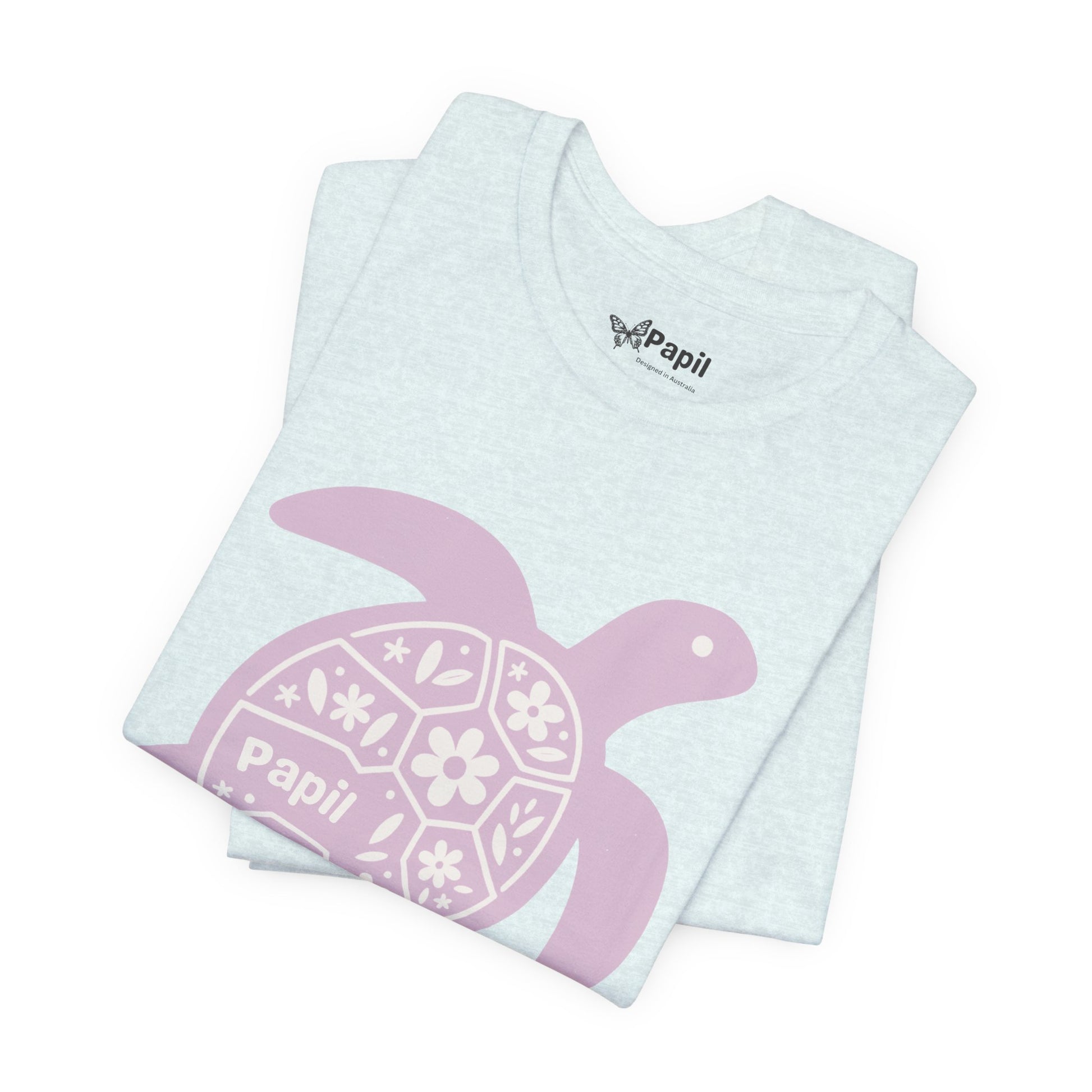 Sea Turtle Graphic Tee — Papil Floral Shell T-Shirt