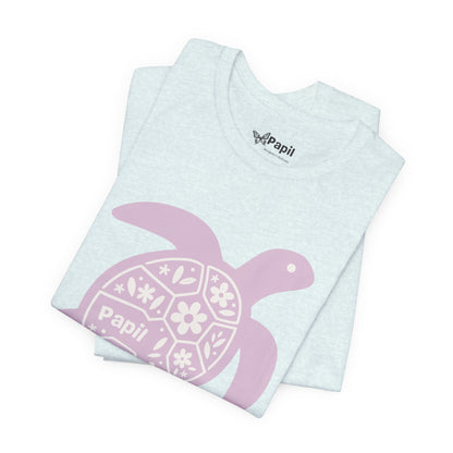 Sea Turtle Graphic Tee — Papil Floral Shell T-Shirt