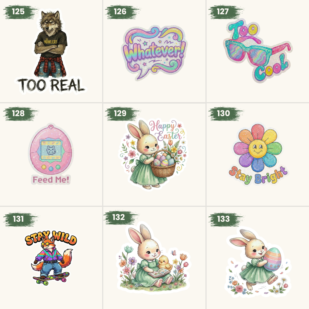 Pick Your 8 Stickers | Any Design | Custom Sticker Set