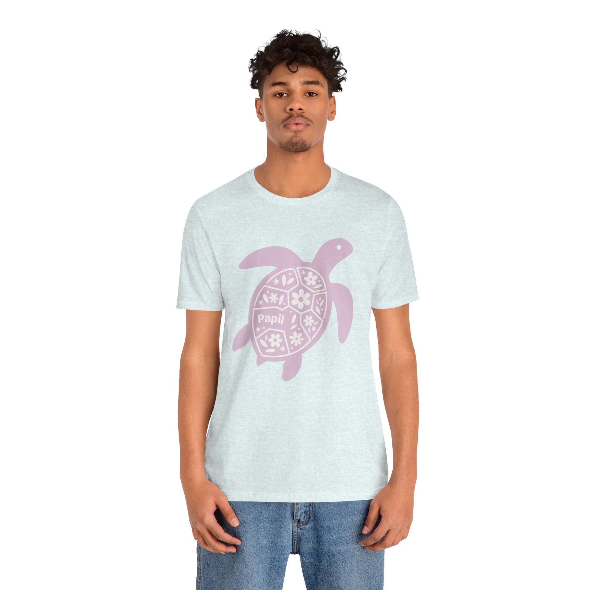 Sea Turtle Graphic Tee — Papil Floral Shell T-Shirt