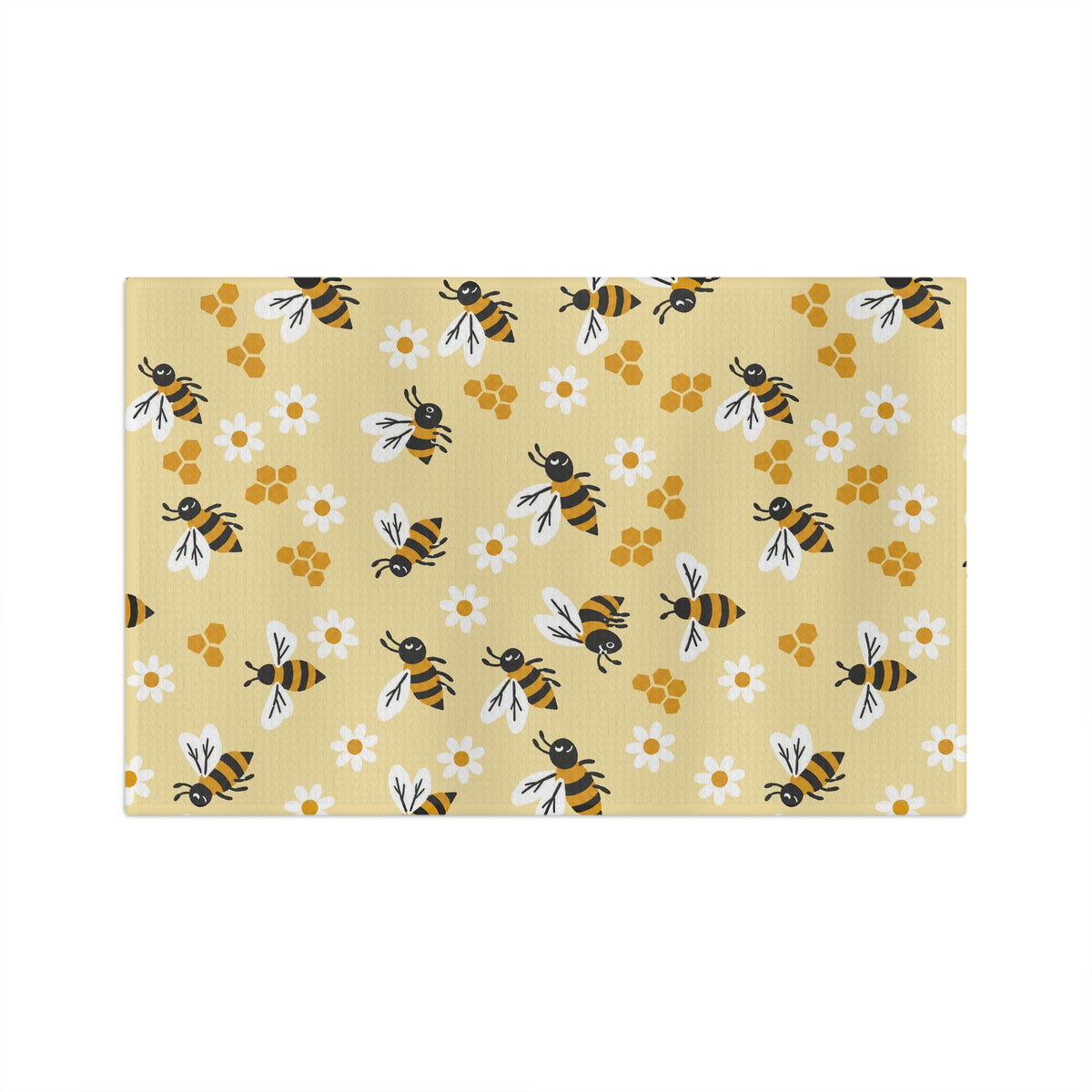 Bumble Bee & Daisy Tea Towel | Quick-Dry Microfibre Kitchen Towel