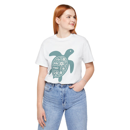 Sea Turtle Graphic Tee — Papil Floral Shell T-Shirt