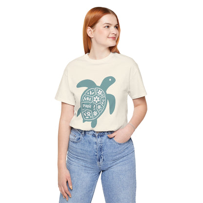 Sea Turtle Graphic Tee — Papil Floral Shell T-Shirt