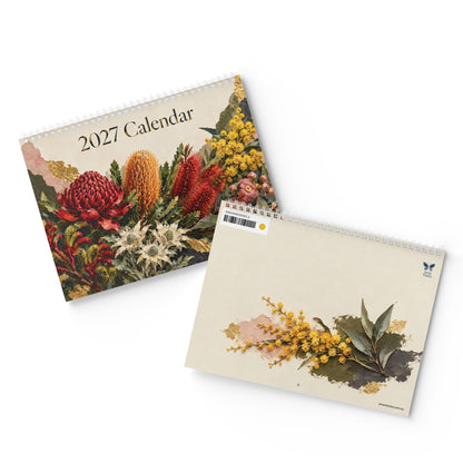 Australian Native Flowers 2027 Wall Calendar – Modern Fine Art Botanical