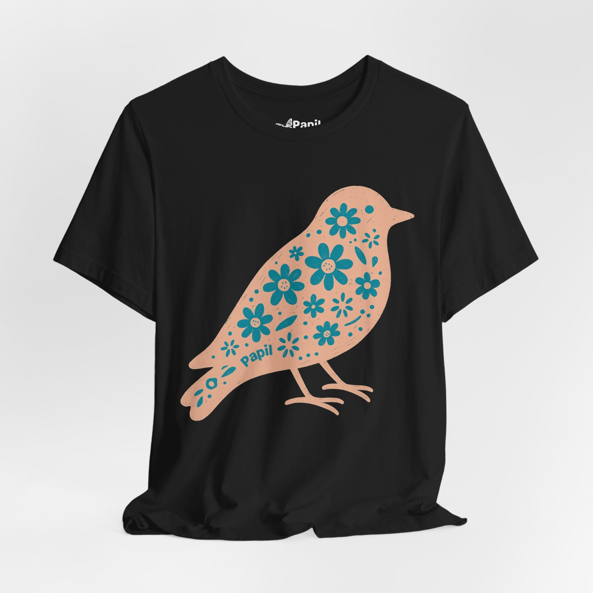 Floral Spring Bird Graphic T-Shirt
