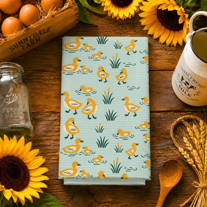 Duck Pond Tea Towel | Quick-Dry Microfibre Kitchen Towel