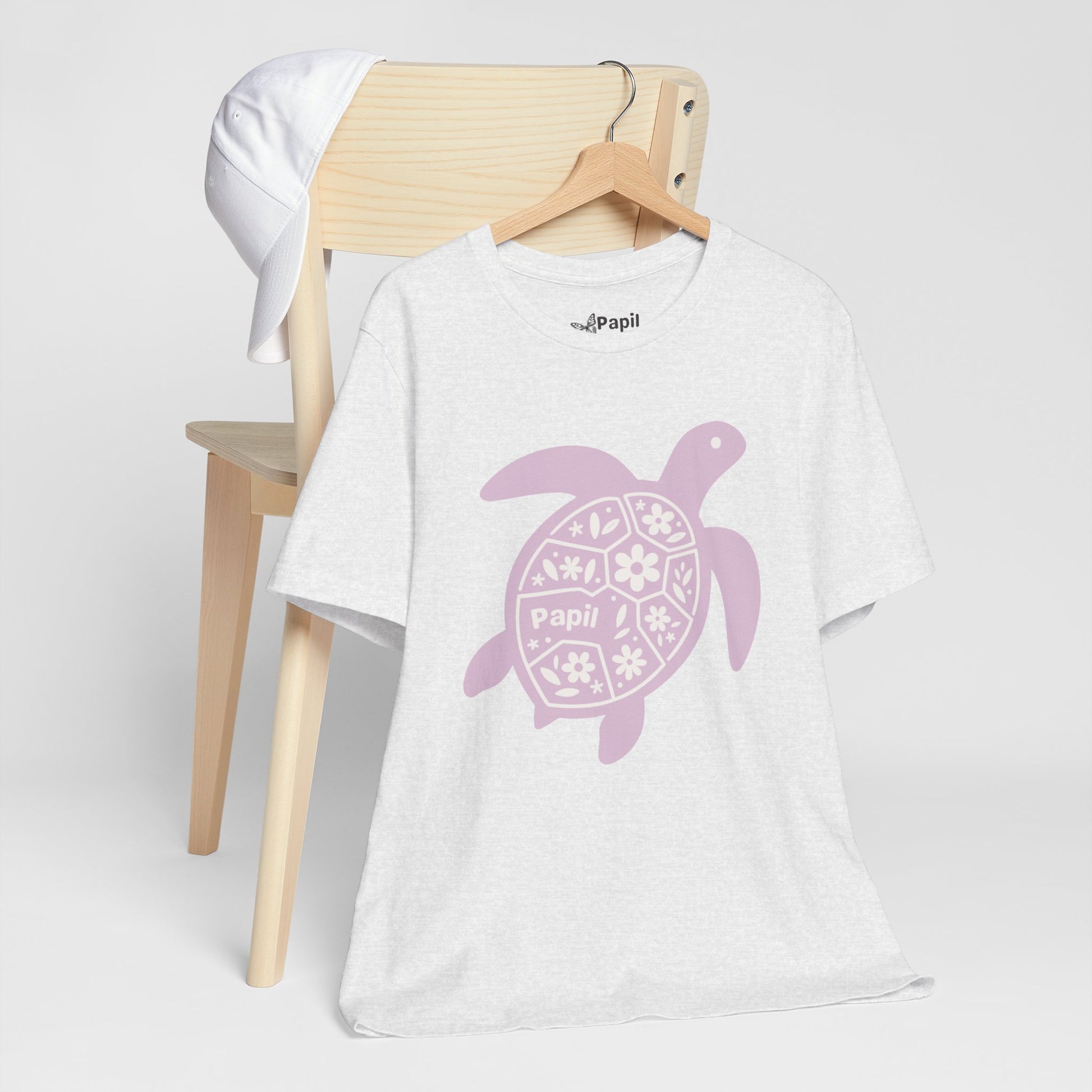 Sea Turtle Graphic Tee — Papil Floral Shell T-Shirt