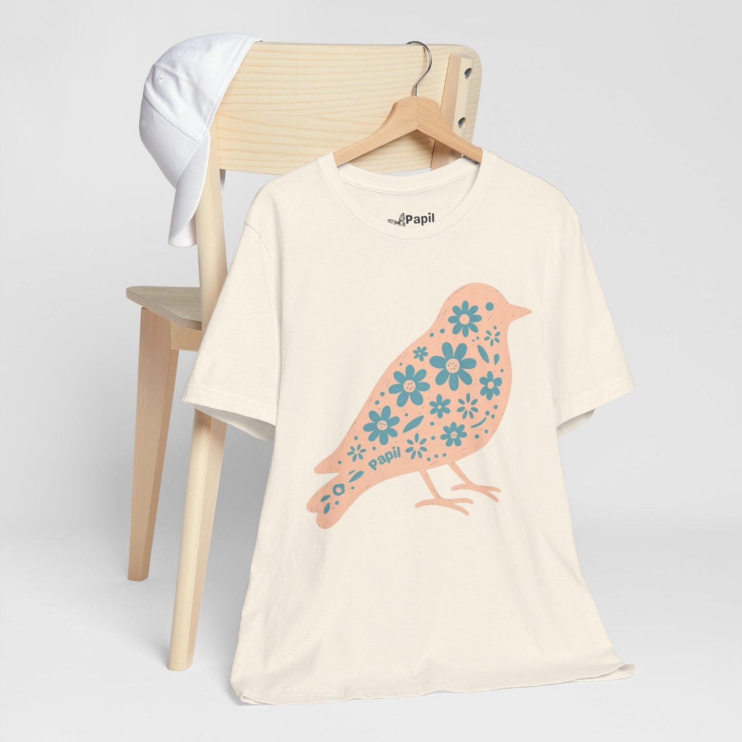 Floral Spring Bird Graphic T-Shirt