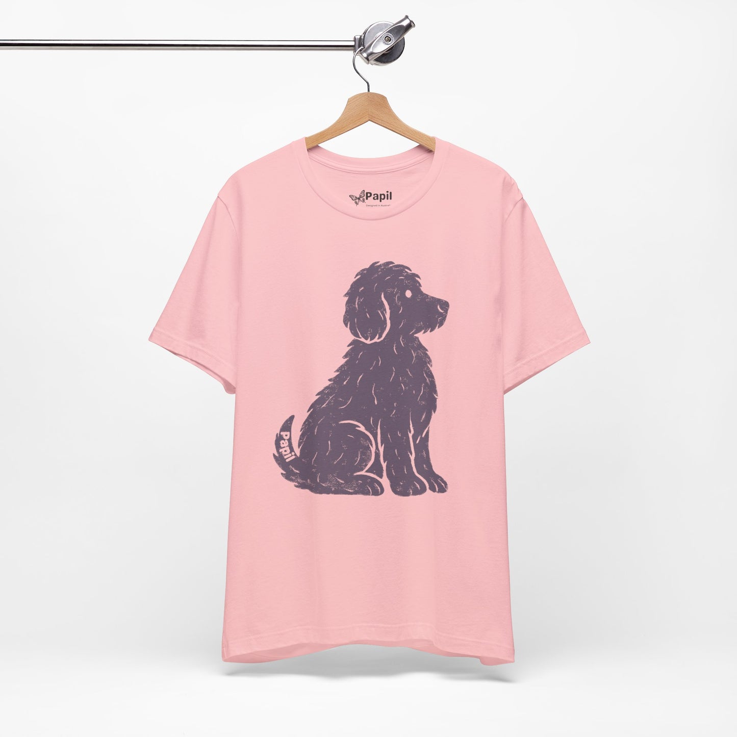 Cute Sitting Puppy Unisex T-Shirt — Whimsical Dog Graphic Tee