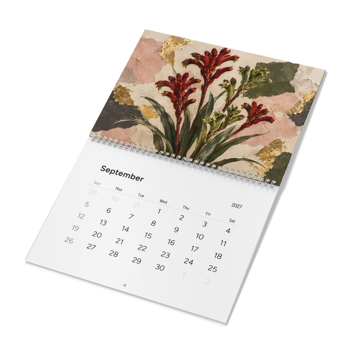 Australian Native Flowers 2027 Wall Calendar – Modern Fine Art Botanical