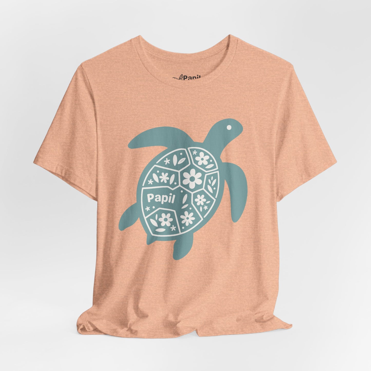 Sea Turtle Graphic Tee — Papil Floral Shell T-Shirt