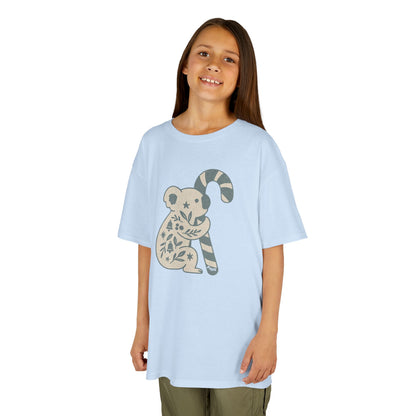Floral Koala with Candy Cane Christmas Tee | Kids T-Shirt