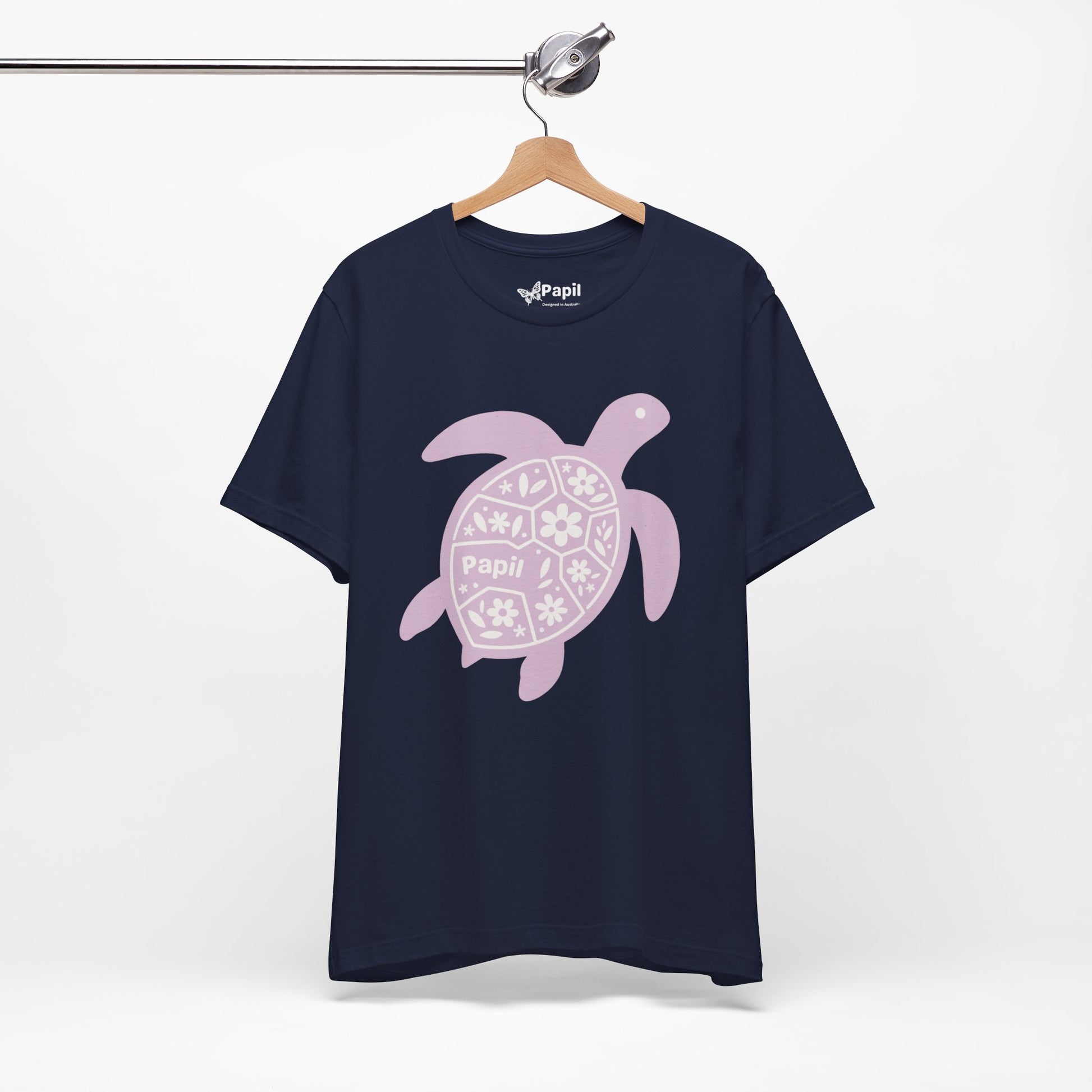 Sea Turtle Graphic Tee — Papil Floral Shell T-Shirt