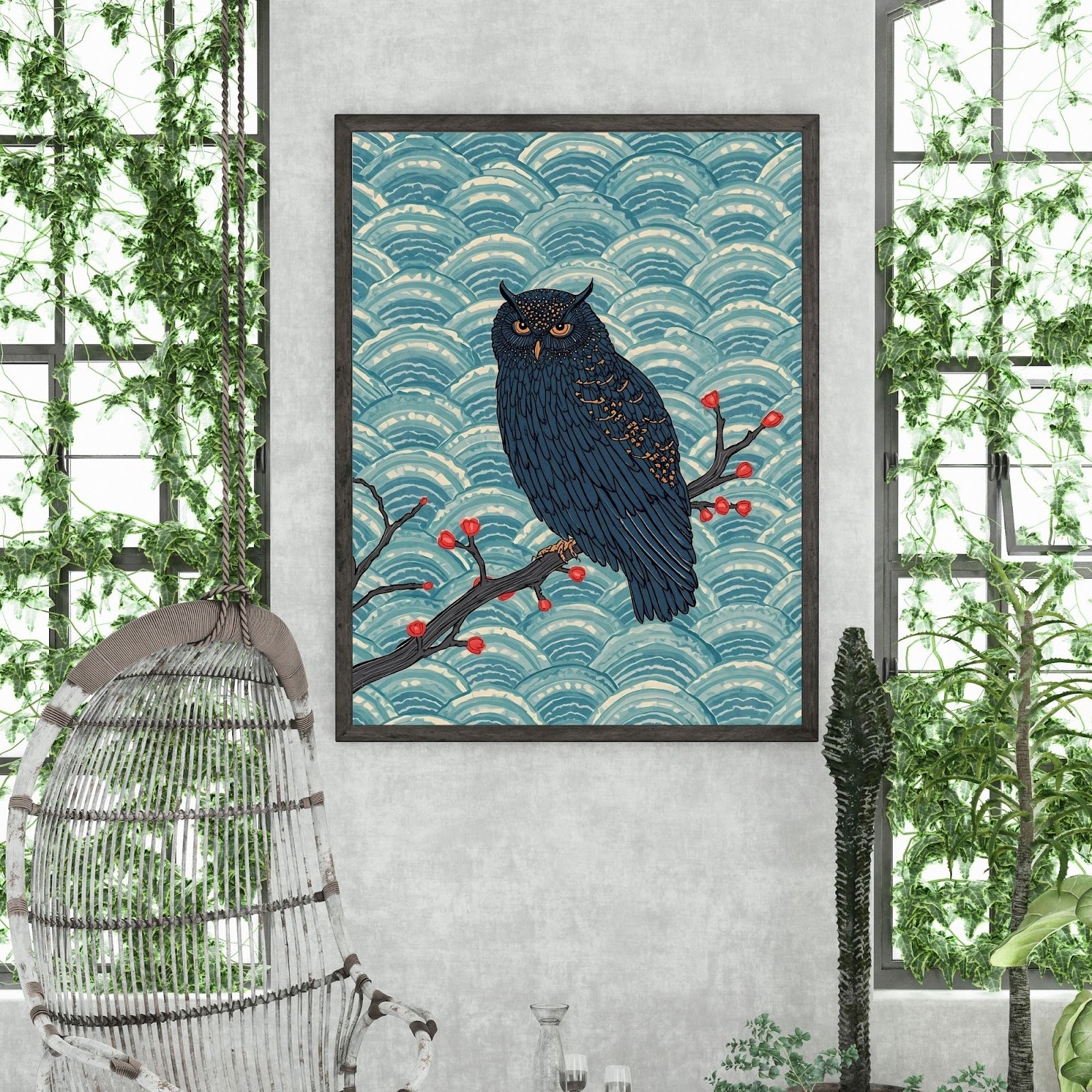 Midnight Owl poster lifestyle image