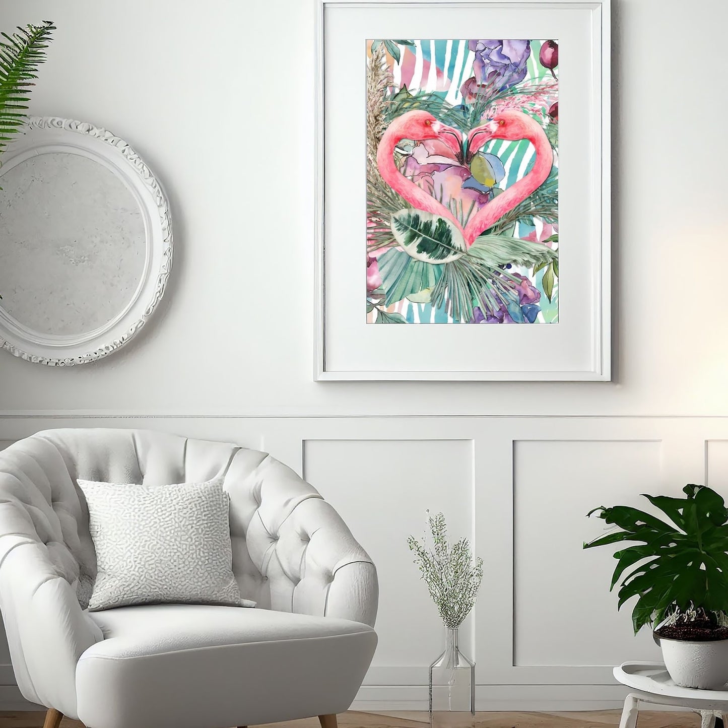 Flamingo Love poster lifestyle image