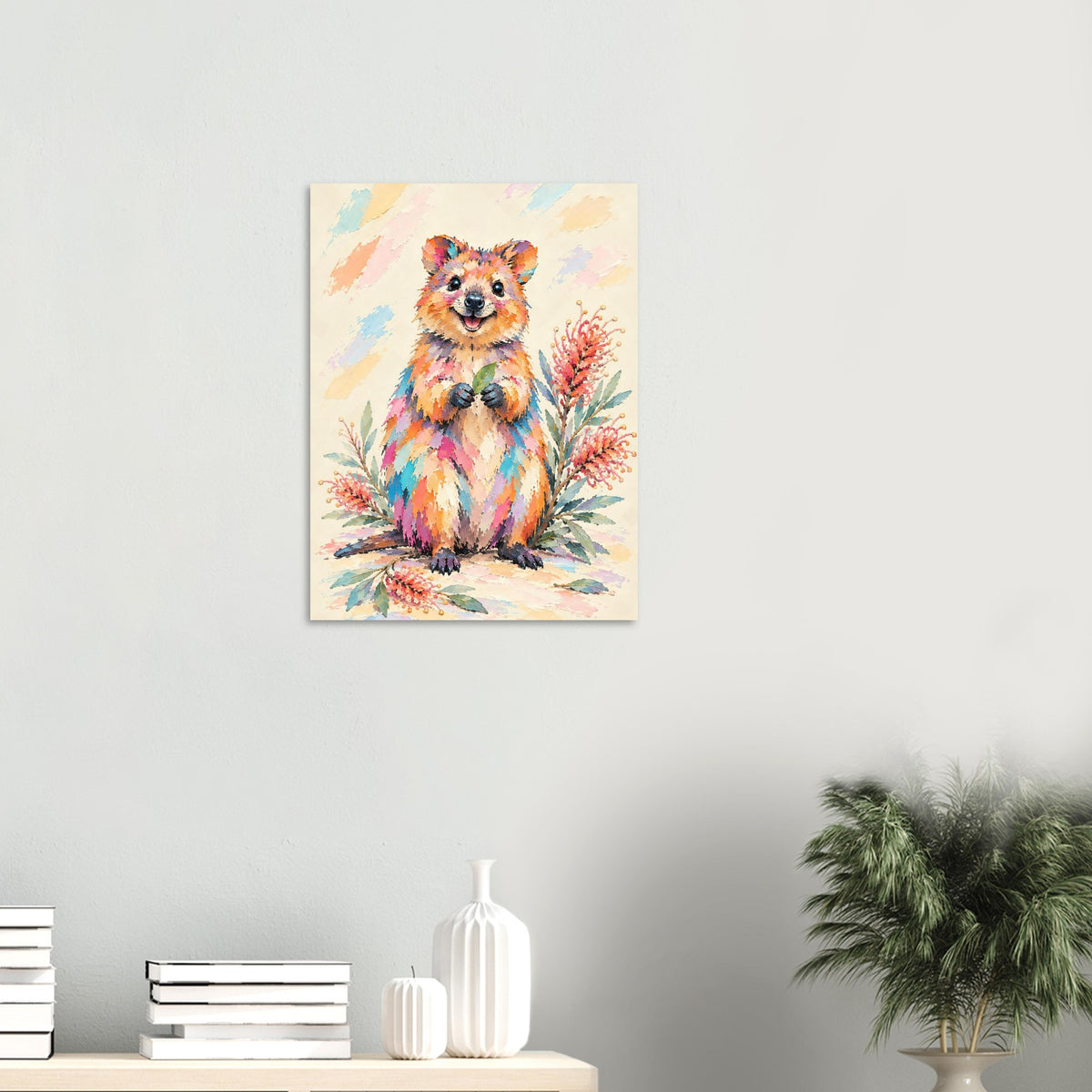 Quokka Painted Australian Animal Fine Art Poster