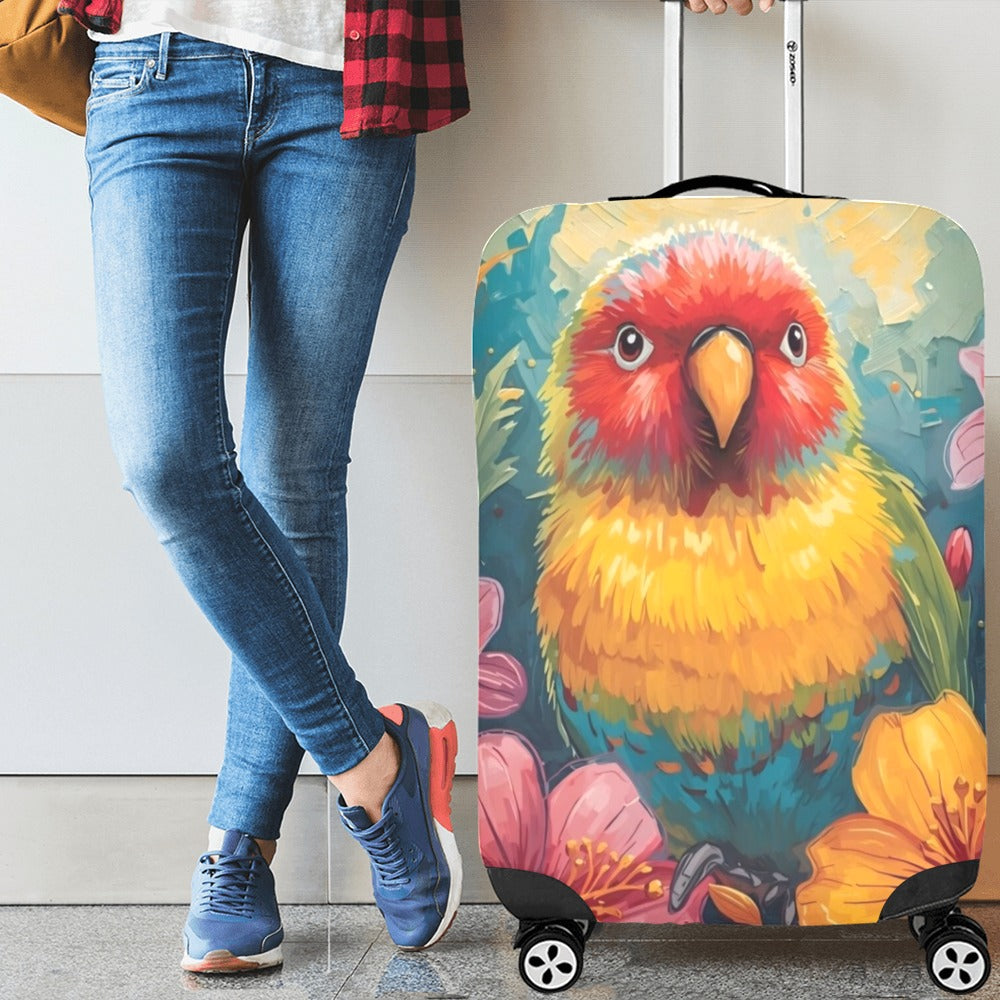 Tropical Lovebird Luggage Cover