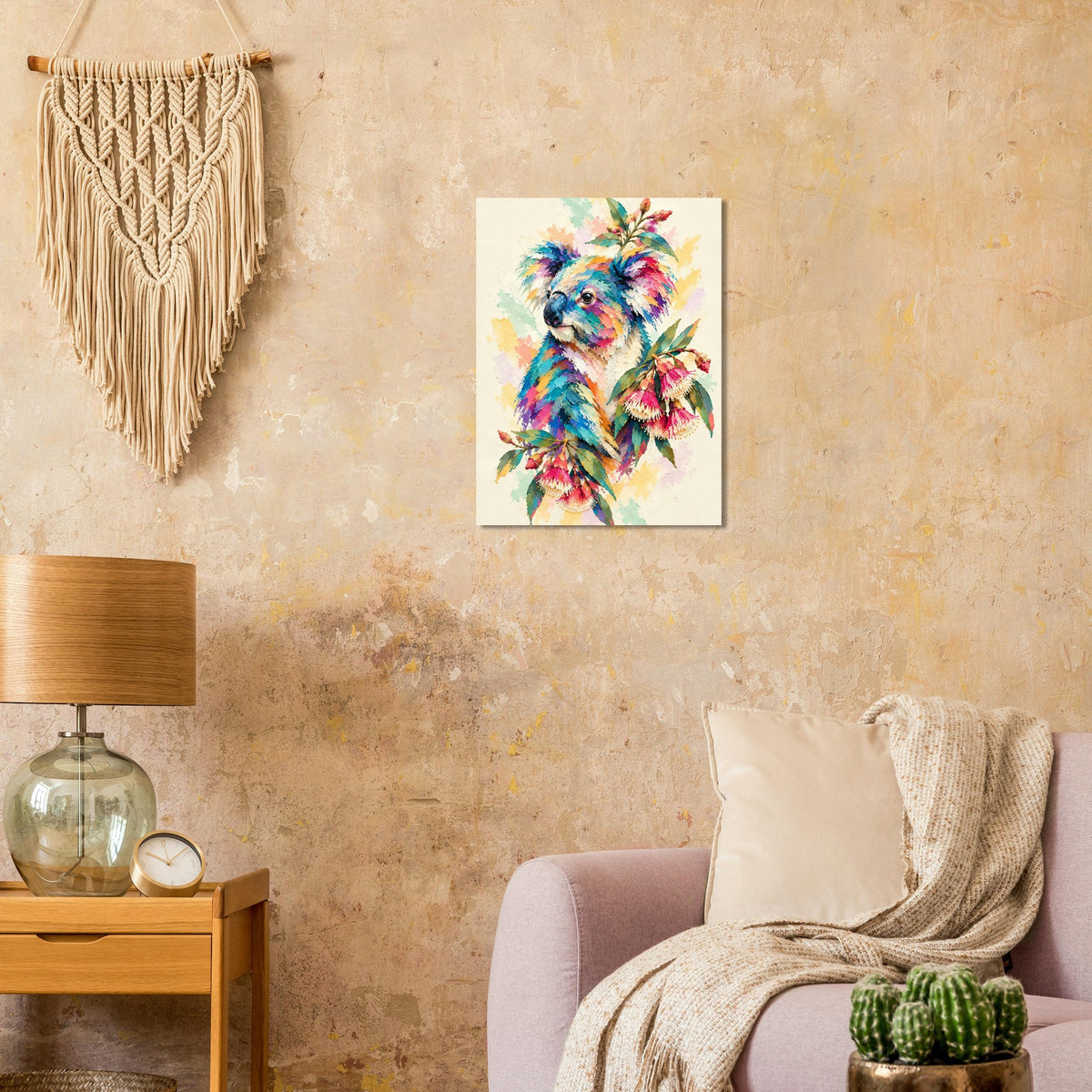 Koala Painted Australian Animal Fine Art Poster