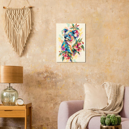 Koala Painted Australian Animal Fine Art Poster