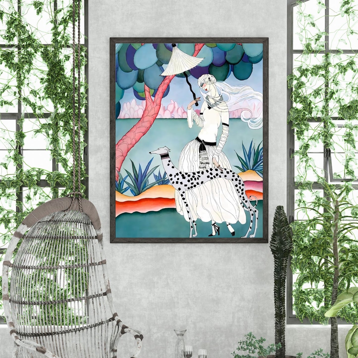 Ms Vogue Art Deco poster lifestyle image
