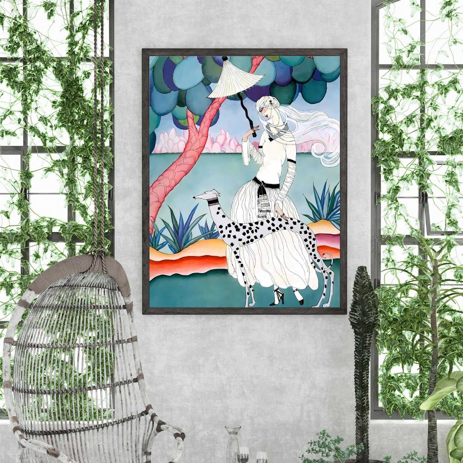 Ms Vogue Art Deco poster lifestyle image
