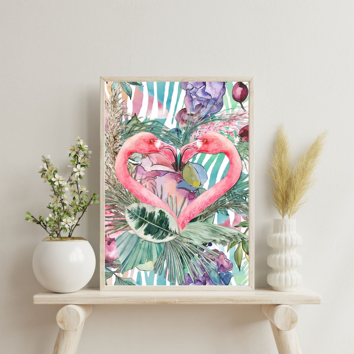 Flamingo Love poster lifestyle image