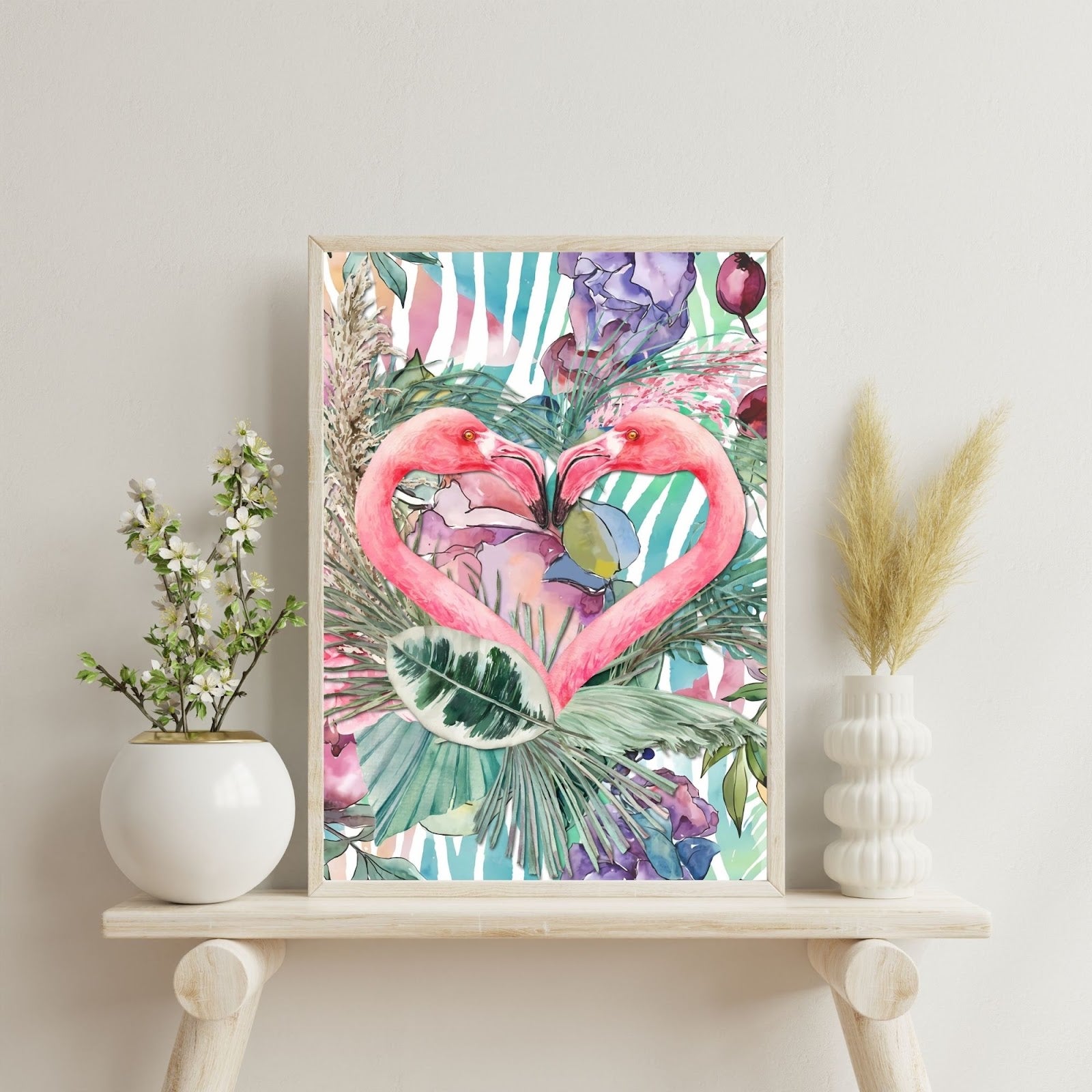 Flamingo Love poster lifestyle image