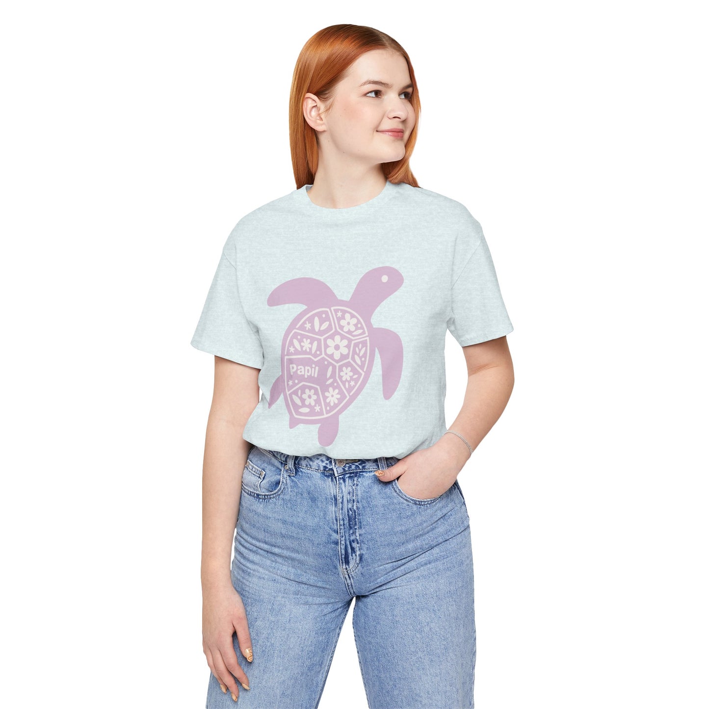 Sea Turtle Graphic Tee — Papil Floral Shell T-Shirt