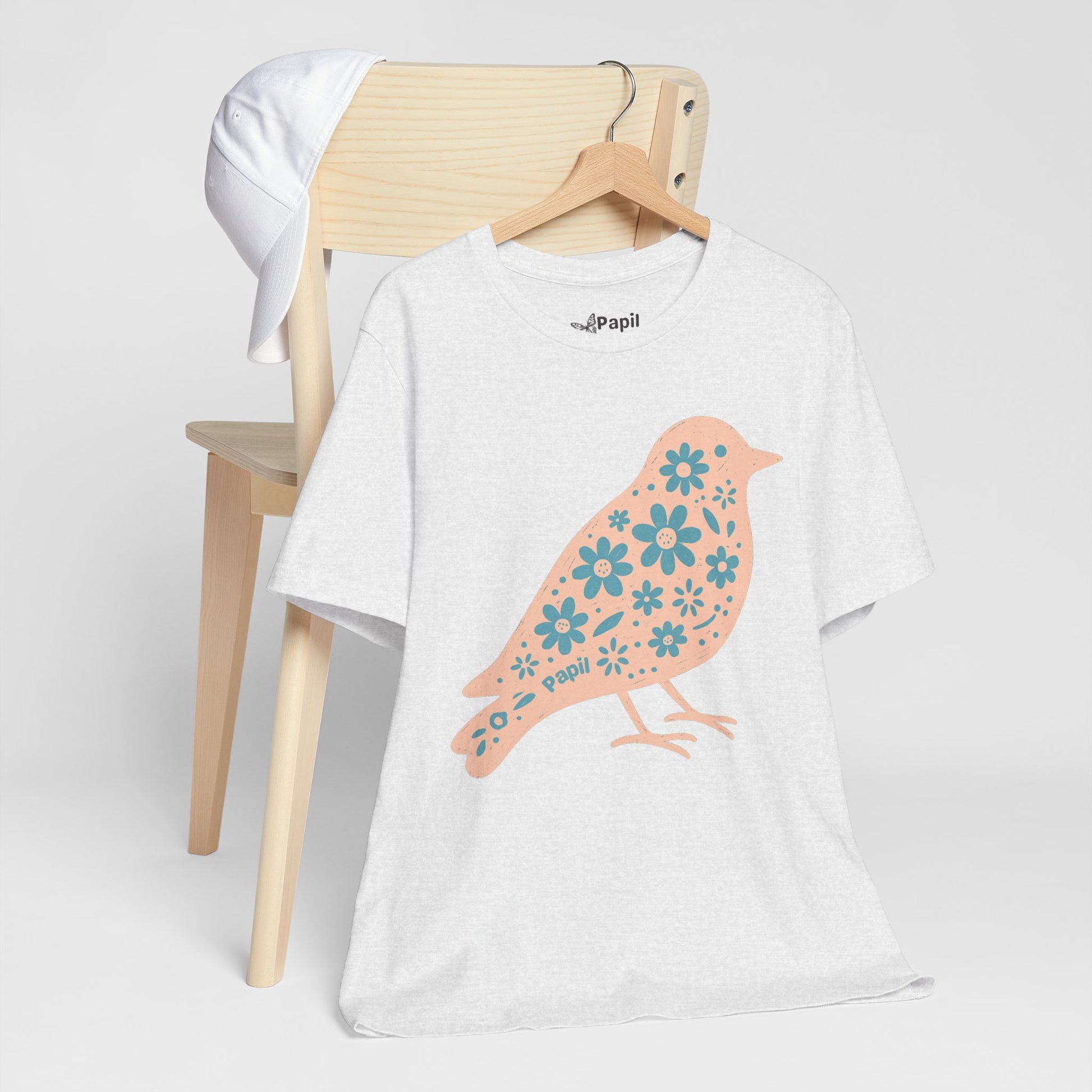 Floral Spring Bird Graphic T-Shirt