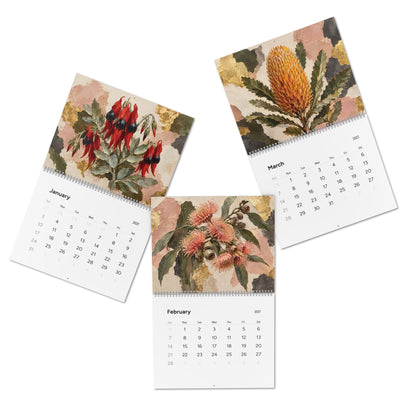 Australian Native Flowers 2027 Wall Calendar – Modern Fine Art Botanical