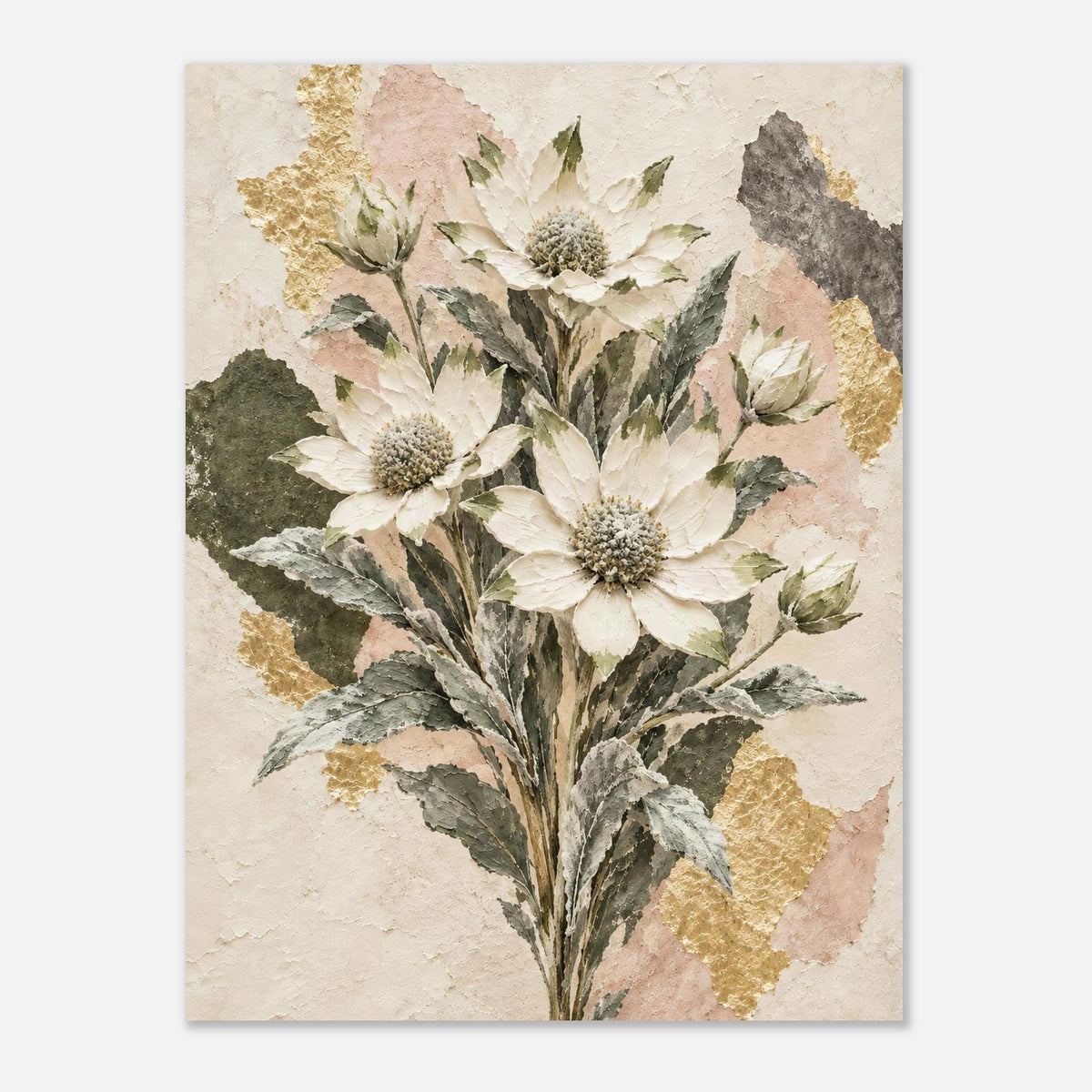 Flannel Flower Australian Native Flower Fine Art Poster