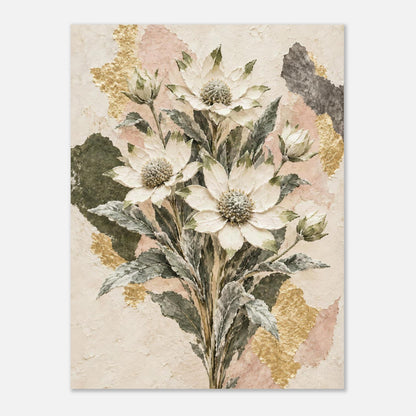 Flannel Flower Australian Native Flower Fine Art Poster