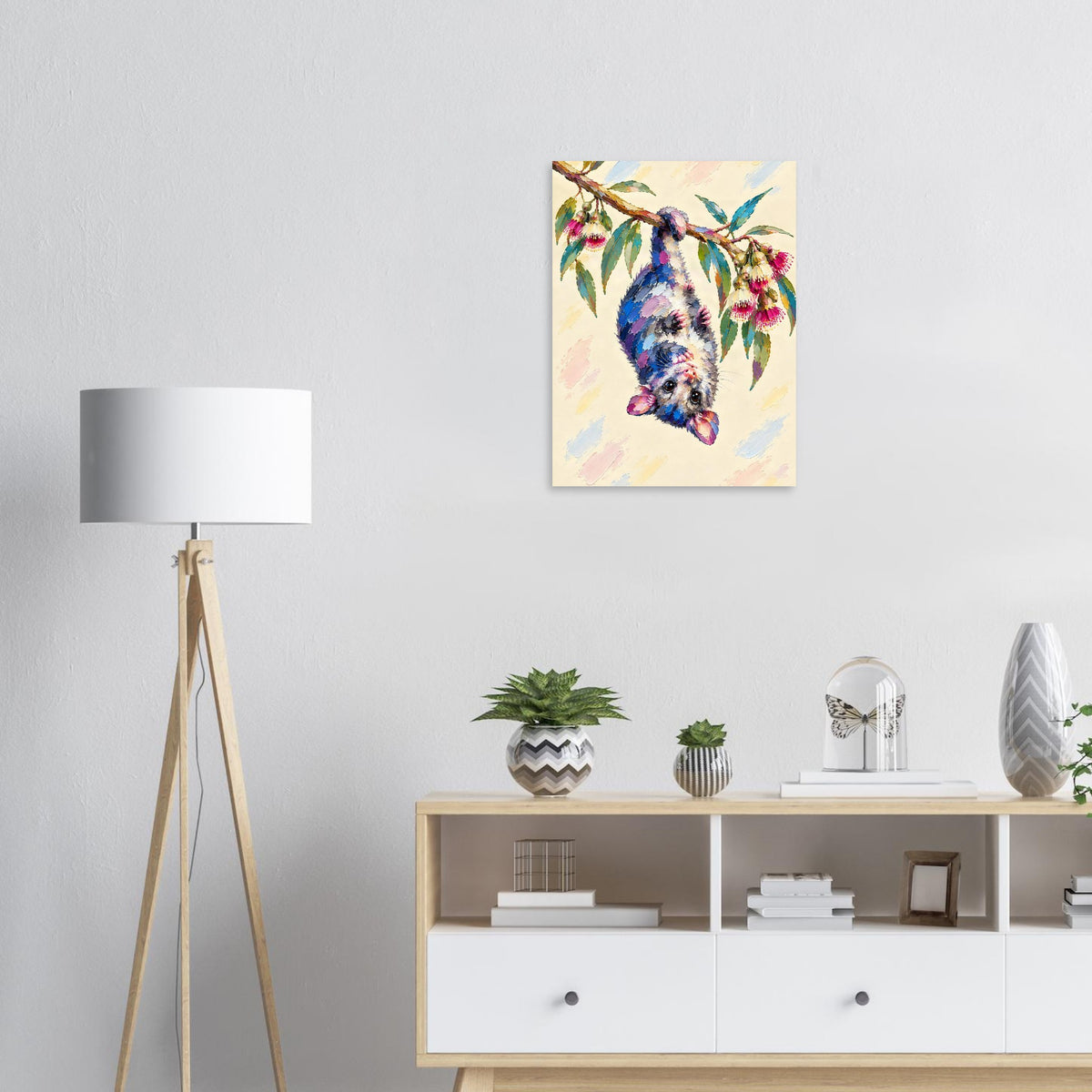 Possum Painted Australian Animal Fine Art Poster