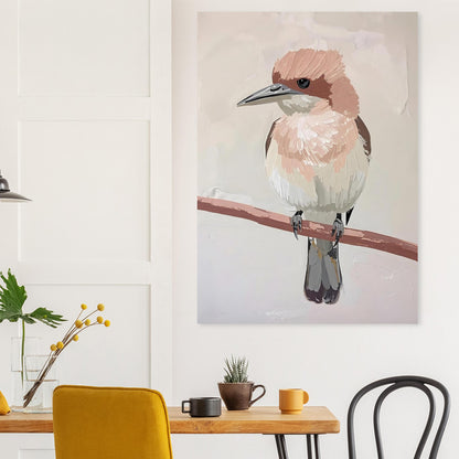 Elegant Neutral Toned Bird Fine Art Poster – Vivid Color Choices and Sizes