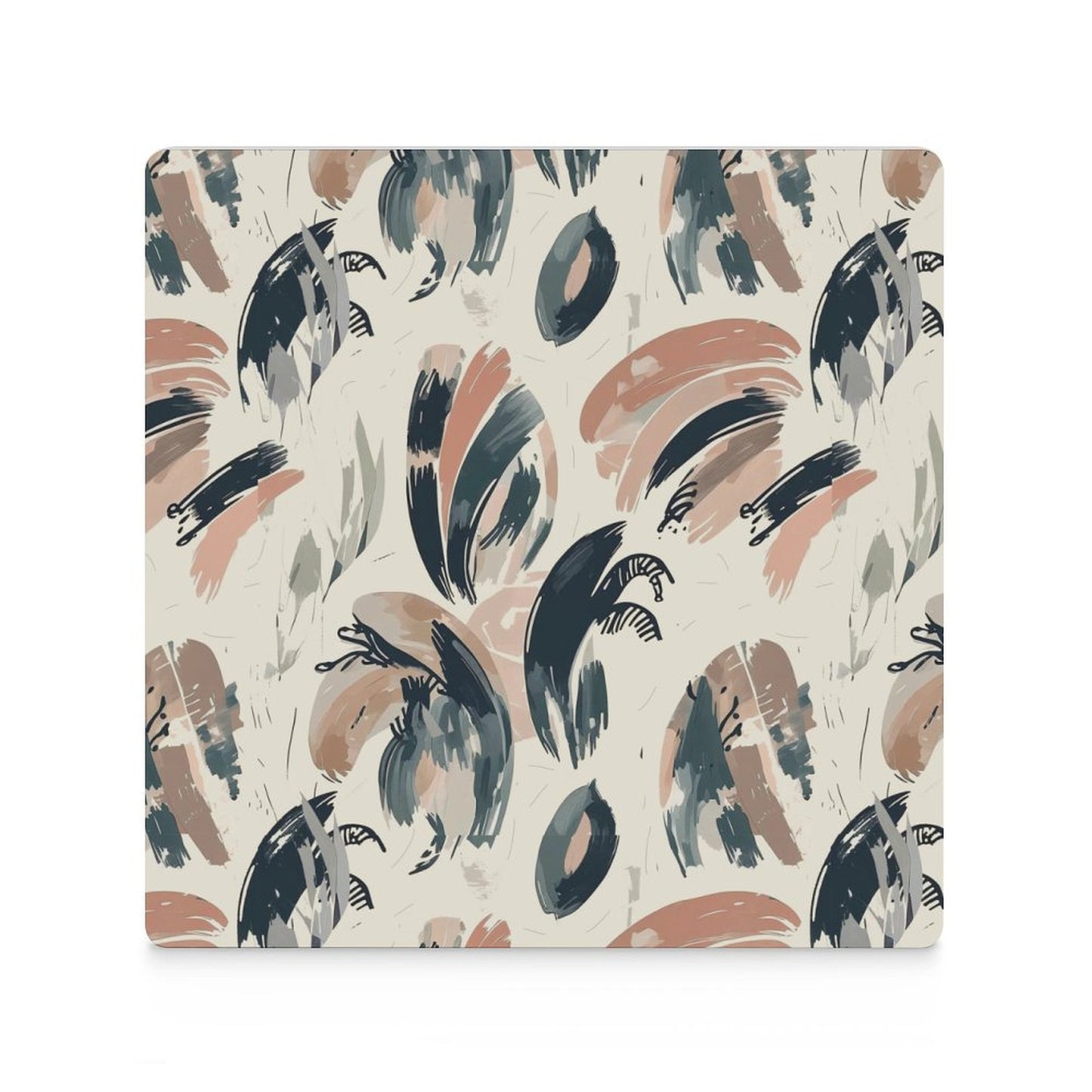 Earthbound Brush Abstract Ceramic Coasters (Set of 4 or 6)