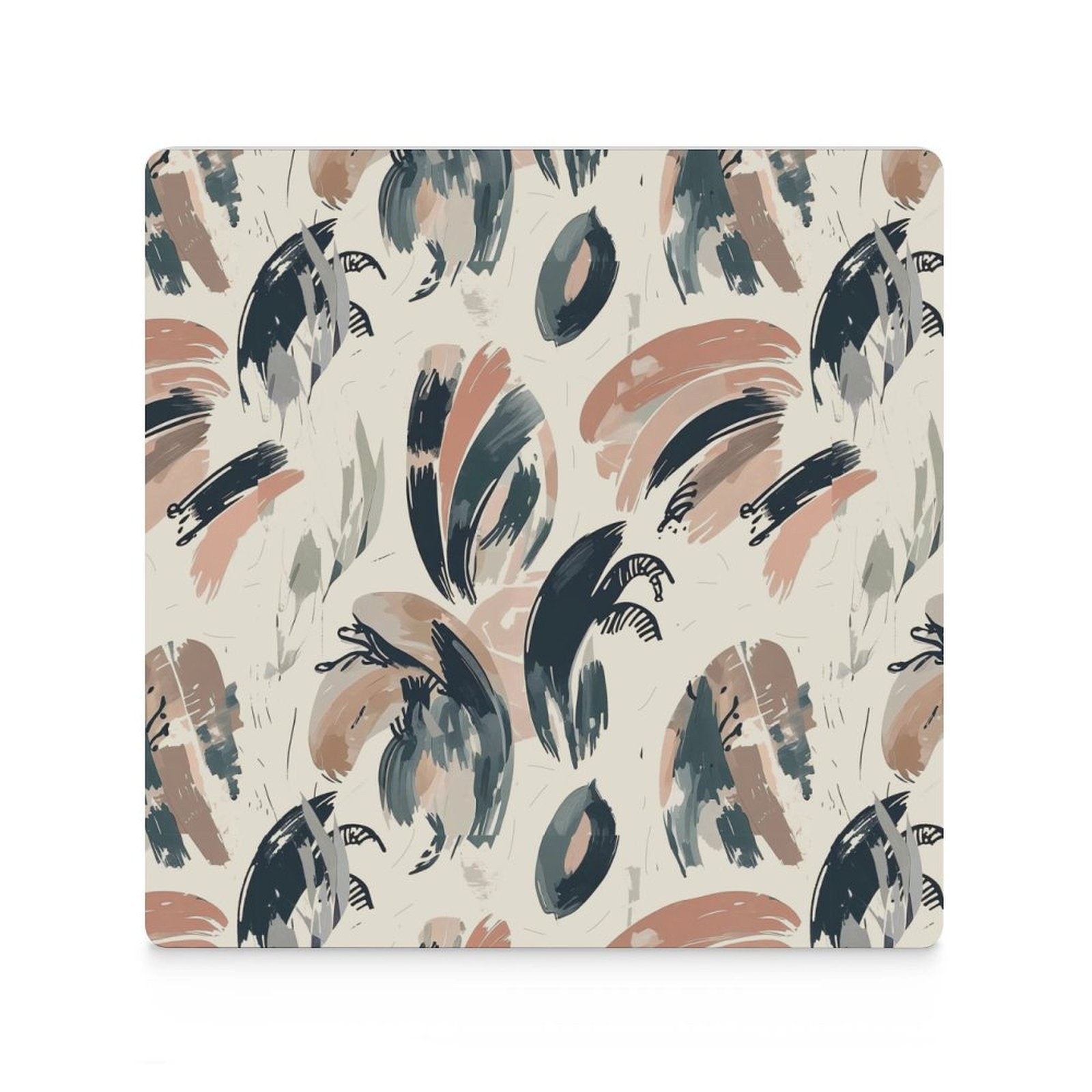 Earthbound Brush Abstract Ceramic Coasters (Set of 4 or 6)