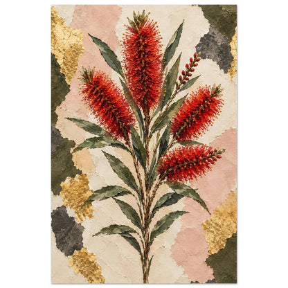 Bottlebrush Australian Native Flower Fine Art Poster 30x45 cm 12x18″