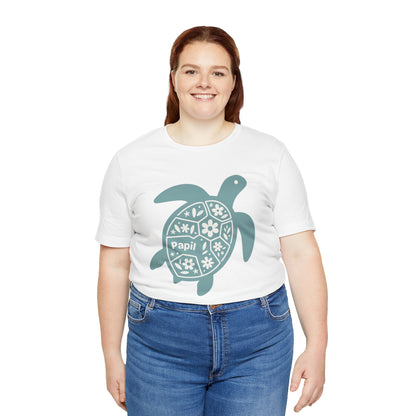 Sea Turtle Graphic Tee — Papil Floral Shell T-Shirt