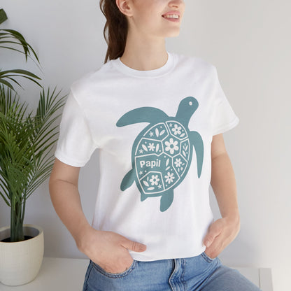 Sea Turtle Graphic Tee — Papil Floral Shell T-Shirt